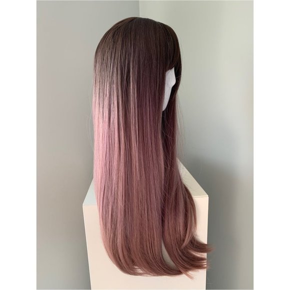 NEW Long Purple Ombre Synthetic Wig - Picture 3 of 3